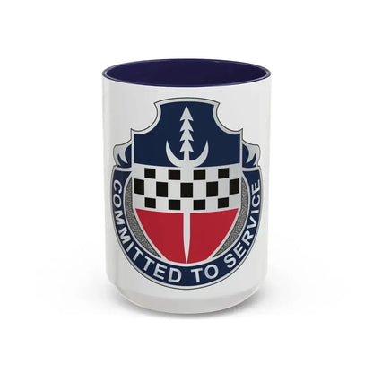 15 Personnel Services Battalion (U.S. Army) Accent Coffee Mug 15oz Navy - Go Mug Yourself