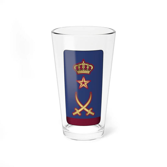 15. QEAF LG (Qatar) (Military Rank) Pint Glass 16oz 16oz - Go Mug Yourself