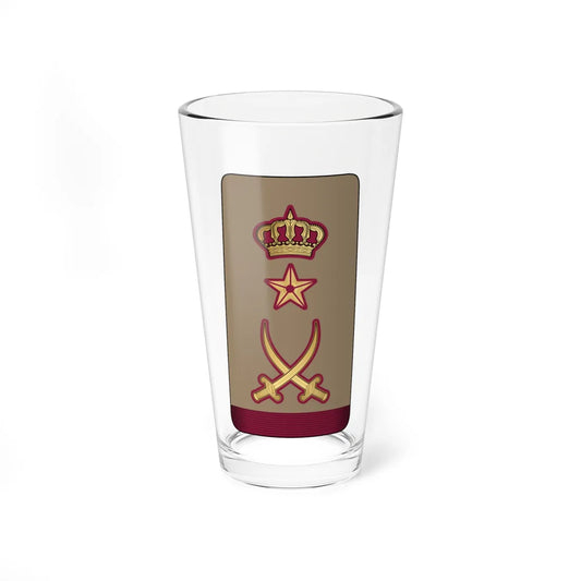 15. QELF LG (Qatar) (Military Rank) Pint Glass 16oz 16oz - Go Mug Yourself