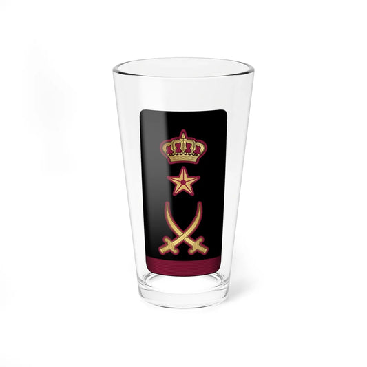15. QENF LG (Qatar) (Military Rank) Pint Glass 16oz 16oz - Go Mug Yourself