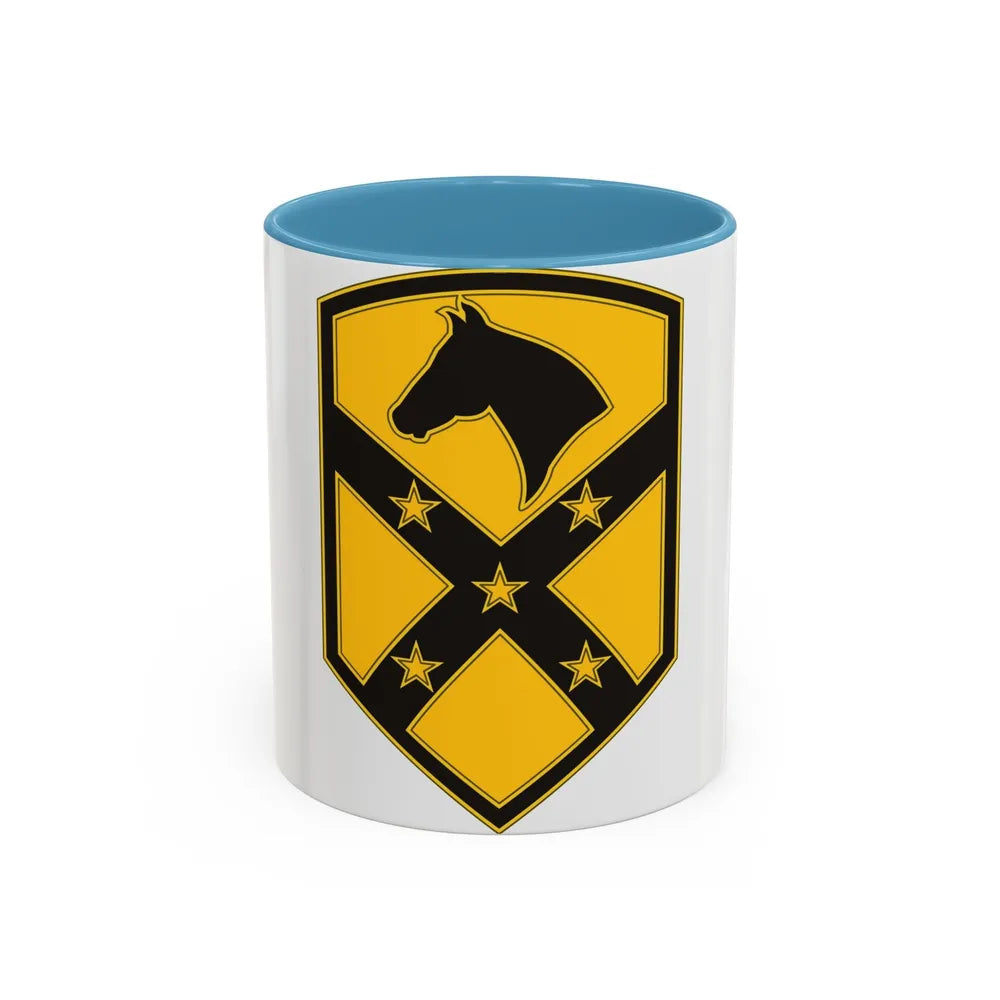 15 Sustainment Brigade (U.S. Army) Accent Coffee Mug-11oz-Light Blue-Go Mug Yourself