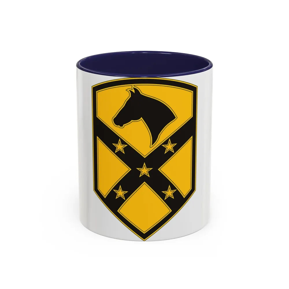 15 Sustainment Brigade (U.S. Army) Accent Coffee Mug-11oz-Navy-Go Mug Yourself