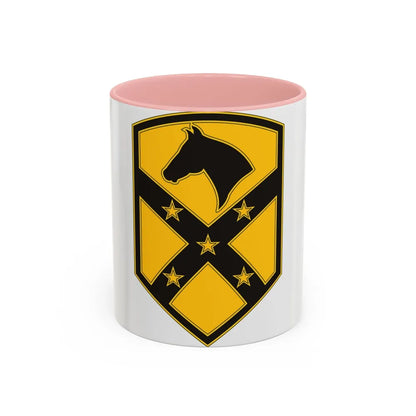 15 Sustainment Brigade (U.S. Army) Accent Coffee Mug-11oz-Pink-Go Mug Yourself