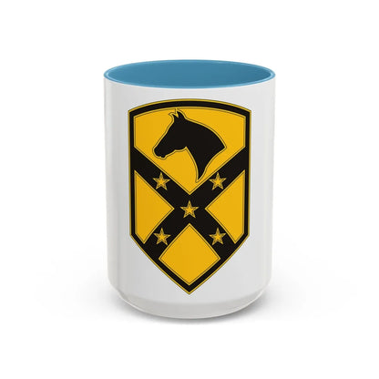 15 Sustainment Brigade (U.S. Army) Accent Coffee Mug-15oz-Light Blue-Go Mug Yourself