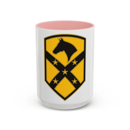 15 Sustainment Brigade (U.S. Army) Accent Coffee Mug-15oz-Pink-Go Mug Yourself