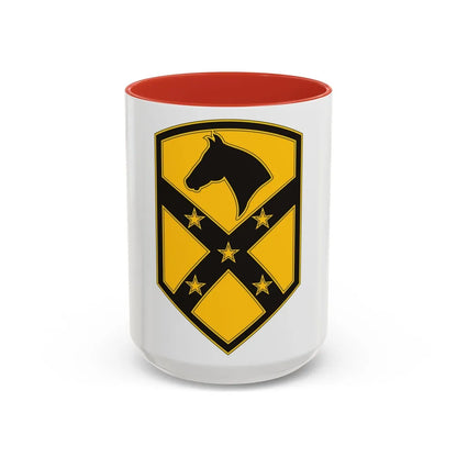 15 Sustainment Brigade (U.S. Army) Accent Coffee Mug-15oz-Red-Go Mug Yourself