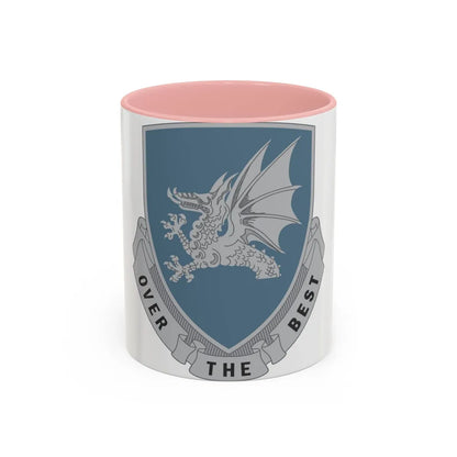 15 Transportation Battalion (U.S. Army) Accent Coffee Mug-11oz-Pink-Go Mug Yourself