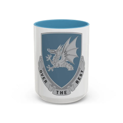 15 Transportation Battalion (U.S. Army) Accent Coffee Mug-15oz-Light Blue-Go Mug Yourself