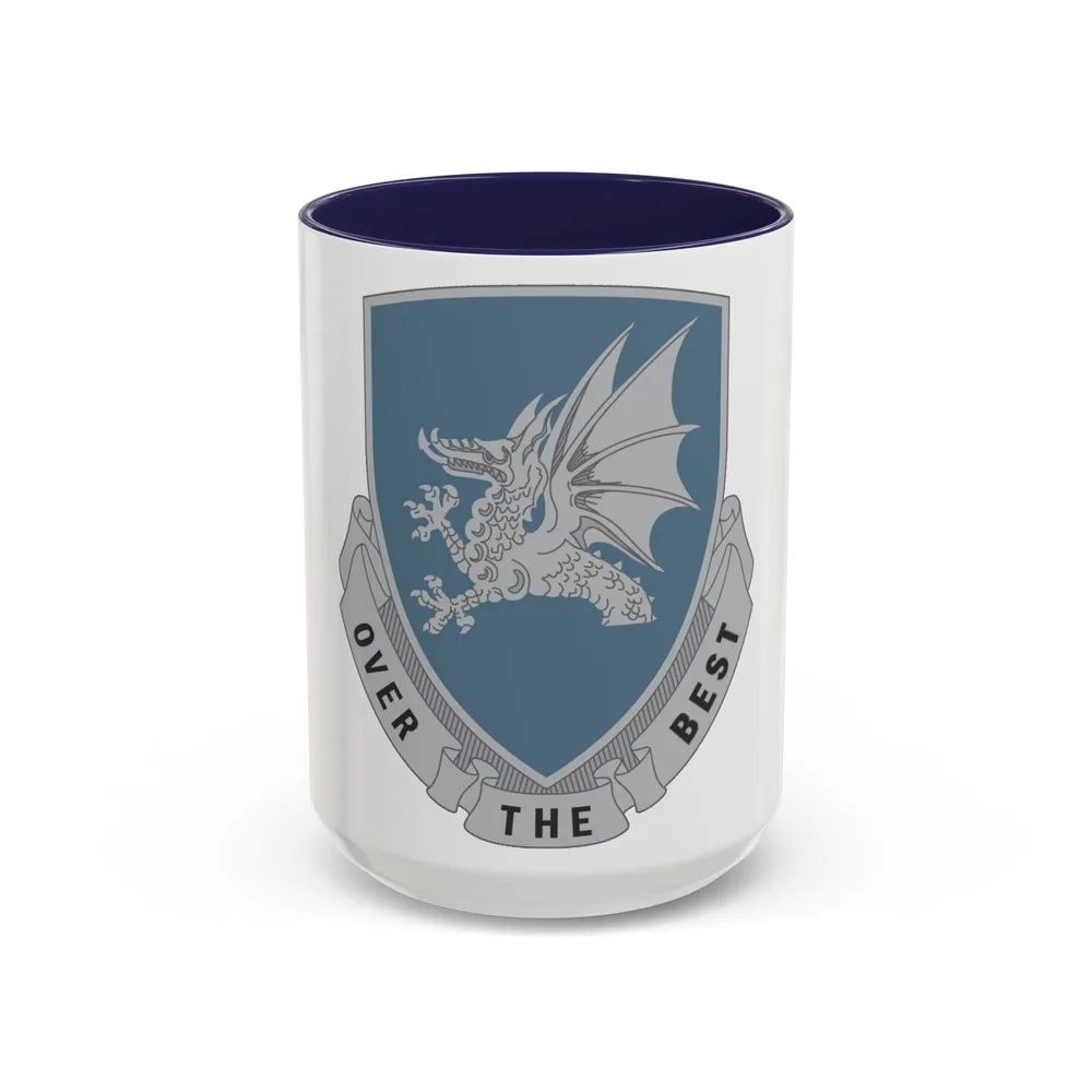 15 Transportation Battalion (U.S. Army) Accent Coffee Mug-15oz-Navy-Go Mug Yourself