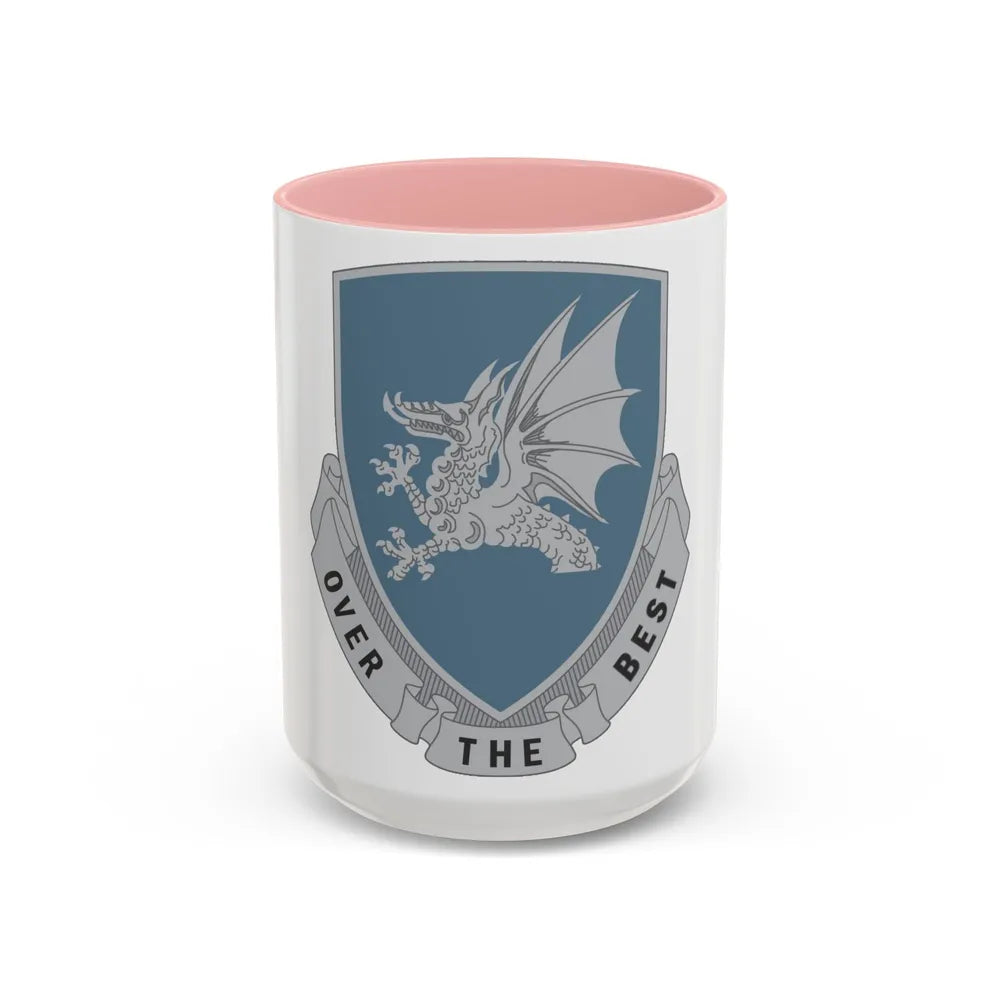 15 Transportation Battalion (U.S. Army) Accent Coffee Mug-15oz-Pink-Go Mug Yourself