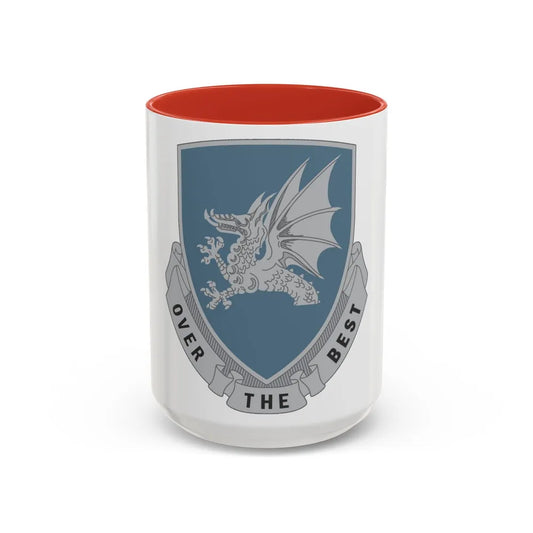 15 Transportation Battalion (U.S. Army) Accent Coffee Mug-15oz-Red-Go Mug Yourself