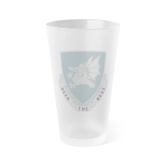 15 Transportation Battalion (U.S. Army) Frosted Pint Glass 16oz-Go Mug Yourself