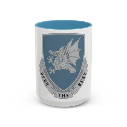 15 Transportation Battalion (U.S. Army) Accent Coffee Mug 15oz Light Blue - Go Mug Yourself