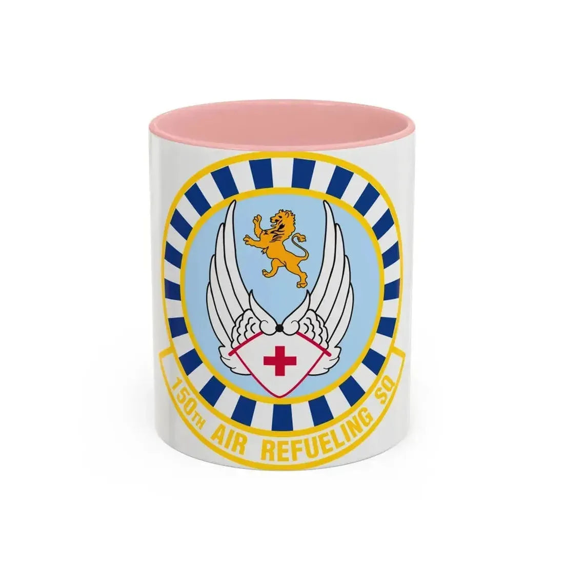 150 Air Refueling Squadron (U.S. Air Force) Accent Coffee Mug 11oz Pink - Go Mug Yourself