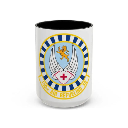 150 Air Refueling Squadron (U.S. Air Force) Accent Coffee Mug 15oz Black - Go Mug Yourself
