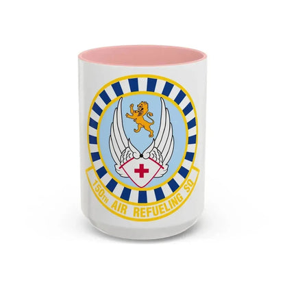 150 Air Refueling Squadron (U.S. Air Force) Accent Coffee Mug 15oz Pink - Go Mug Yourself