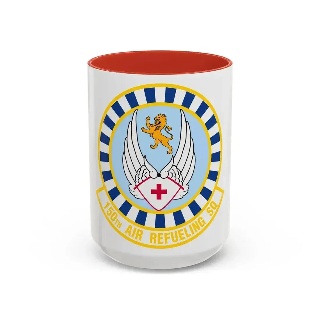 150 Air Refueling Squadron (U.S. Air Force) Accent Coffee Mug 15oz Red - Go Mug Yourself