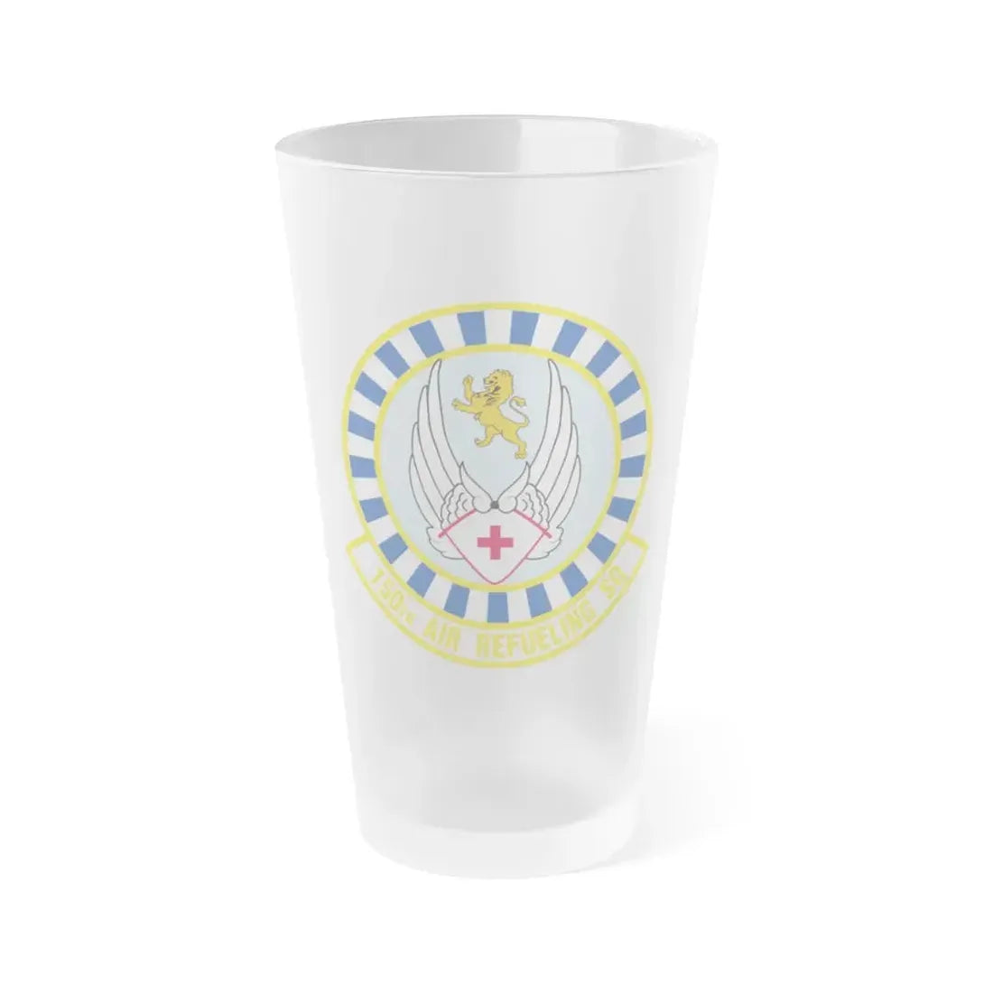 150 Air Refueling Squadron (U.S. Air Force) Frosted Pint Glass 16oz Default Title - Go Mug Yourself