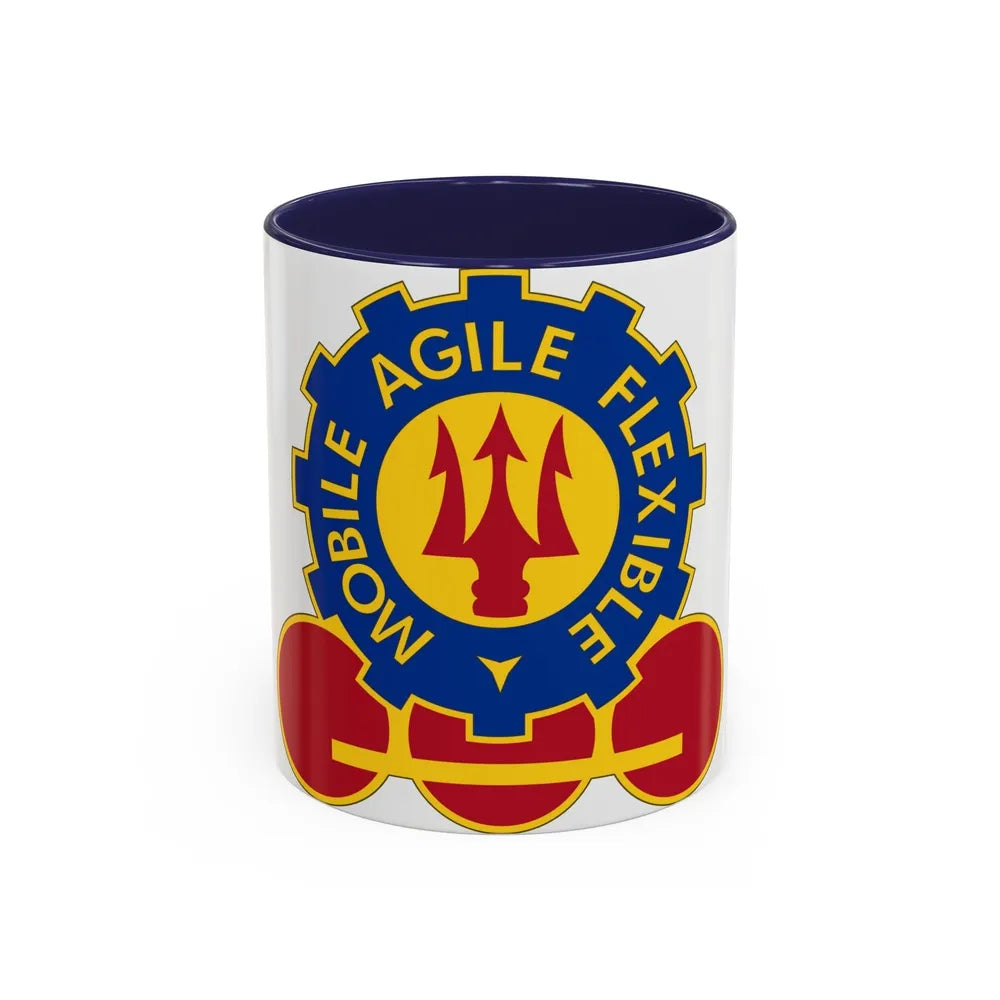 150 Engineer Battalion (U.S. Army) Accent Coffee Mug-11oz-Navy-Go Mug Yourself