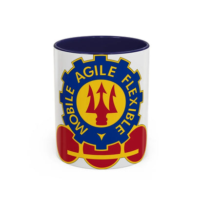 150 Engineer Battalion (U.S. Army) Accent Coffee Mug-11oz-Navy-Go Mug Yourself