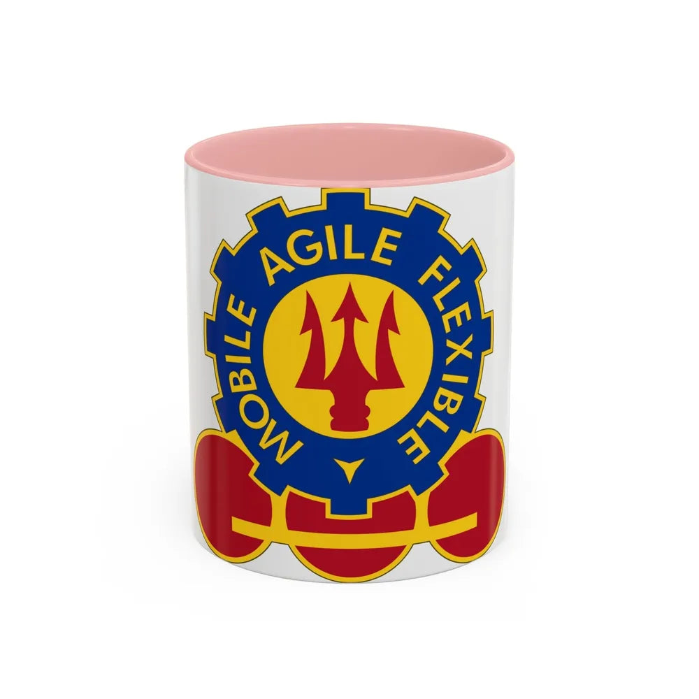 150 Engineer Battalion (U.S. Army) Accent Coffee Mug-11oz-Pink-Go Mug Yourself