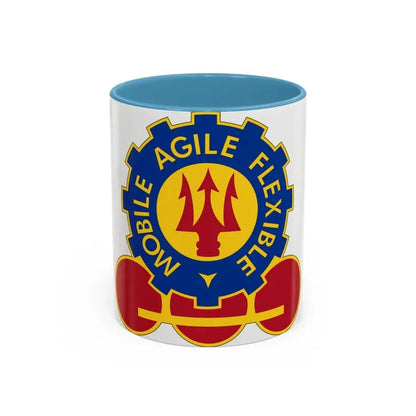 150 Engineer Battalion (U.S. Army) Accent Coffee Mug 11oz Light Blue - Go Mug Yourself