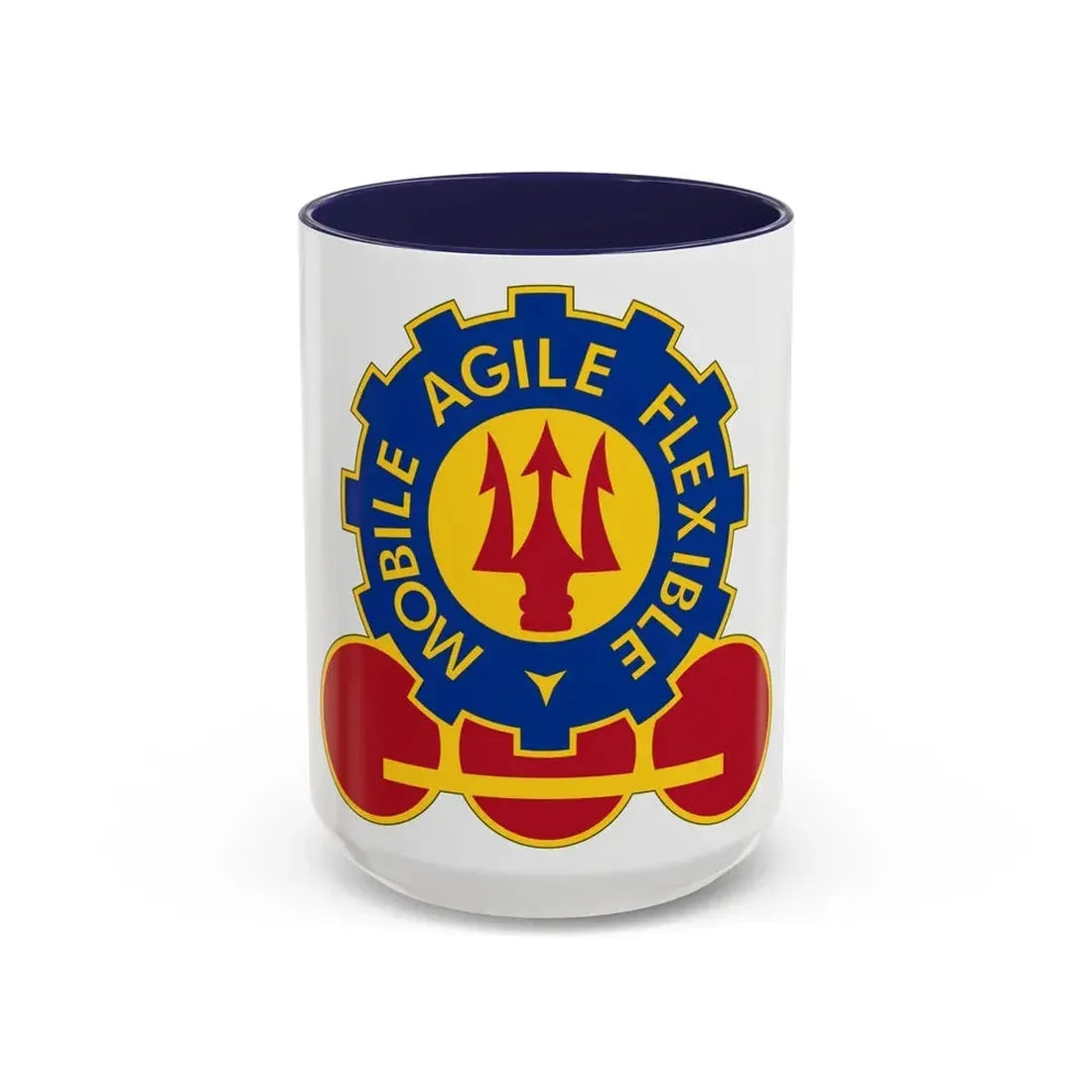 150 Engineer Battalion (U.S. Army) Accent Coffee Mug 15oz Navy - Go Mug Yourself