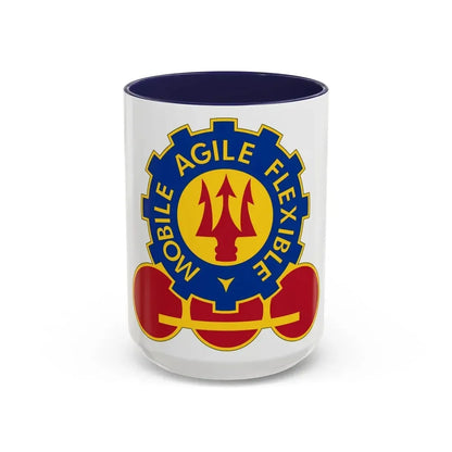 150 Engineer Battalion (U.S. Army) Accent Coffee Mug 15oz Navy - Go Mug Yourself