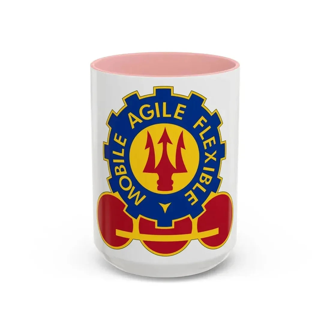 150 Engineer Battalion (U.S. Army) Accent Coffee Mug 15oz Pink - Go Mug Yourself