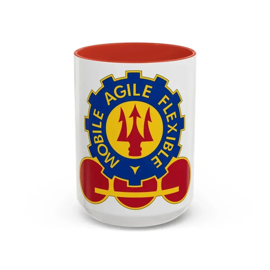 150 Engineer Battalion (U.S. Army) Accent Coffee Mug 15oz Red - Go Mug Yourself