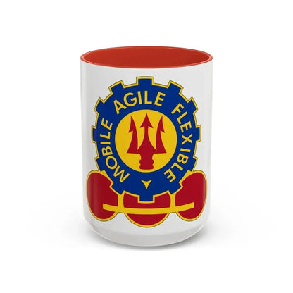 150 Engineer Battalion (U.S. Army) Accent Coffee Mug 15oz Red - Go Mug Yourself