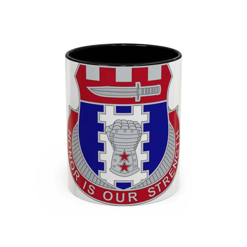 150 Engineer Battalion1 (U.S. Army) Accent Coffee Mug-11oz-Black-Go Mug Yourself