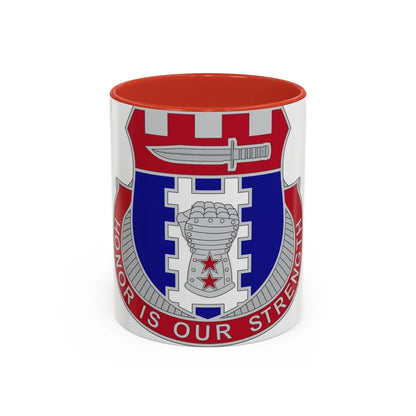 150 Engineer Battalion1 (U.S. Army) Accent Coffee Mug-11oz-Red-Go Mug Yourself