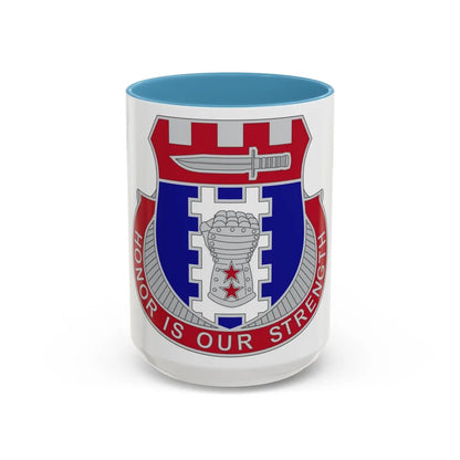 150 Engineer Battalion1 (U.S. Army) Accent Coffee Mug-15oz-Light Blue-Go Mug Yourself