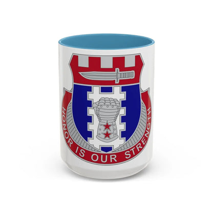 150 Engineer Battalion1 (U.S. Army) Accent Coffee Mug-15oz-Light Blue-Go Mug Yourself