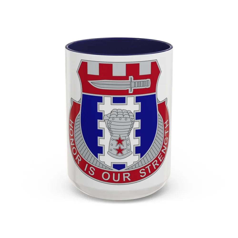 150 Engineer Battalion1 (U.S. Army) Accent Coffee Mug-15oz-Navy-Go Mug Yourself