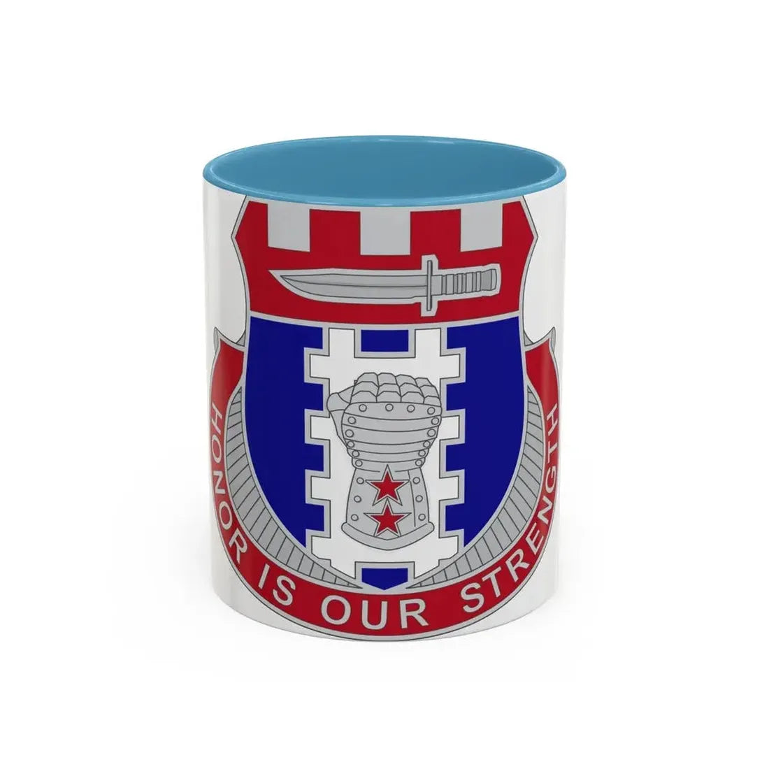 150 Engineer Battalion1 (U.S. Army) Accent Coffee Mug 11oz Light Blue - Go Mug Yourself