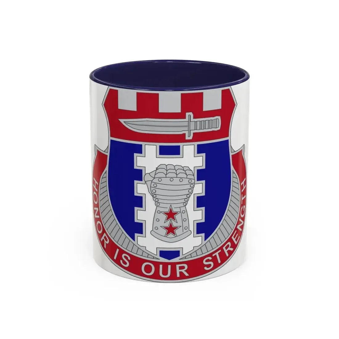 150 Engineer Battalion1 (U.S. Army) Accent Coffee Mug 11oz Navy - Go Mug Yourself