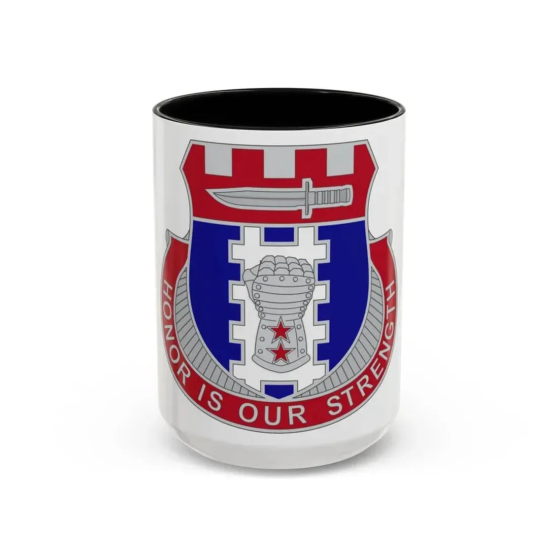 150 Engineer Battalion1 (U.S. Army) Accent Coffee Mug 15oz Black - Go Mug Yourself