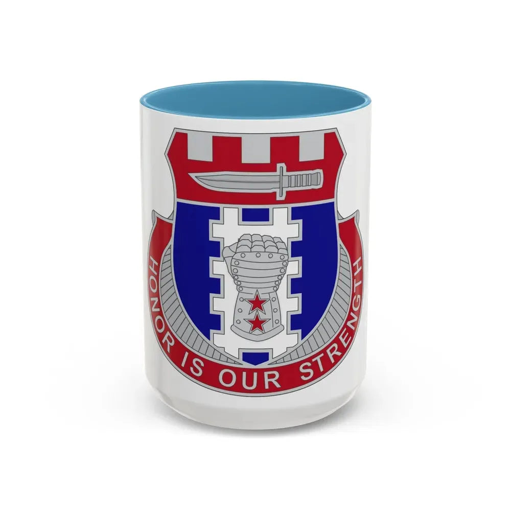 150 Engineer Battalion1 (U.S. Army) Accent Coffee Mug 15oz Light Blue - Go Mug Yourself