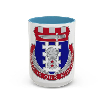 150 Engineer Battalion1 (U.S. Army) Accent Coffee Mug 15oz Light Blue - Go Mug Yourself