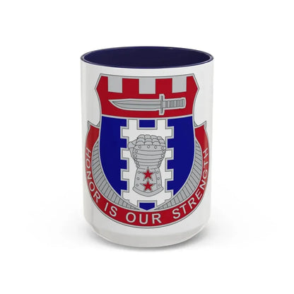150 Engineer Battalion1 (U.S. Army) Accent Coffee Mug 15oz Navy - Go Mug Yourself