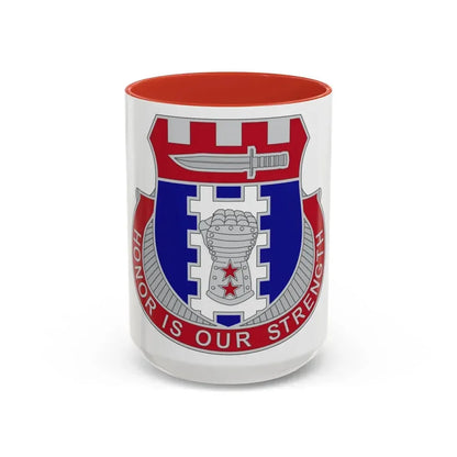 150 Engineer Battalion1 (U.S. Army) Accent Coffee Mug 15oz Red - Go Mug Yourself