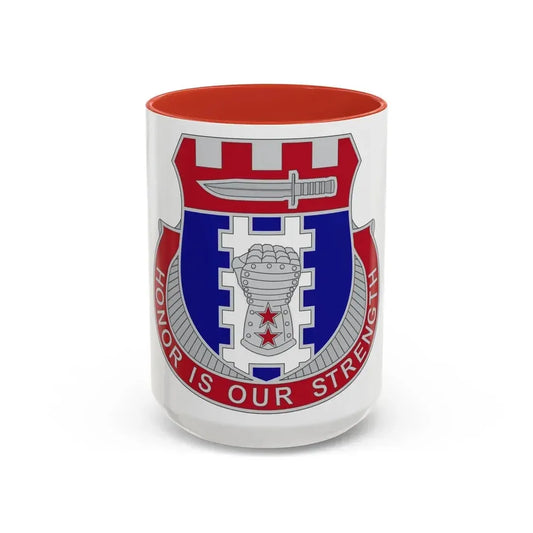 150 Engineer Battalion1 (U.S. Army) Accent Coffee Mug 15oz Red - Go Mug Yourself