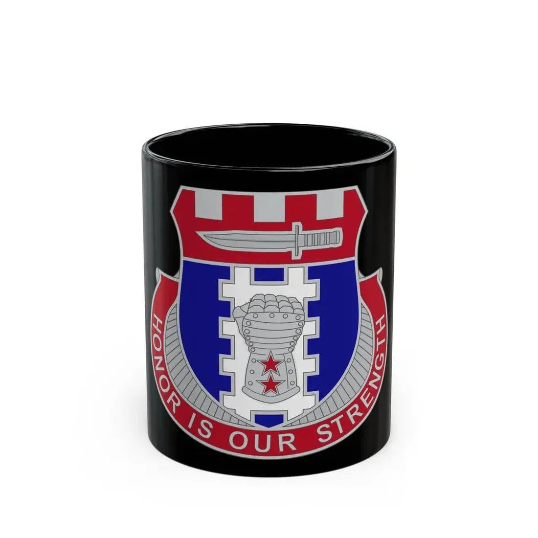 150 Engineer Battalion1 (U.S. Army) Black Coffee Mug 11oz - Go Mug Yourself