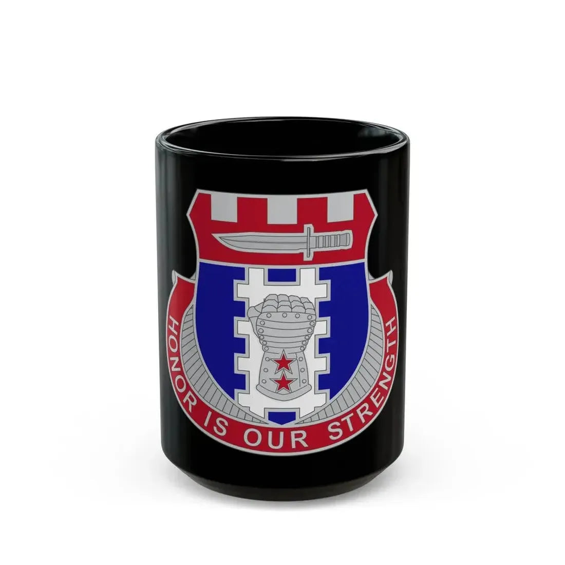 150 Engineer Battalion1 (U.S. Army) Black Coffee Mug 15oz - Go Mug Yourself