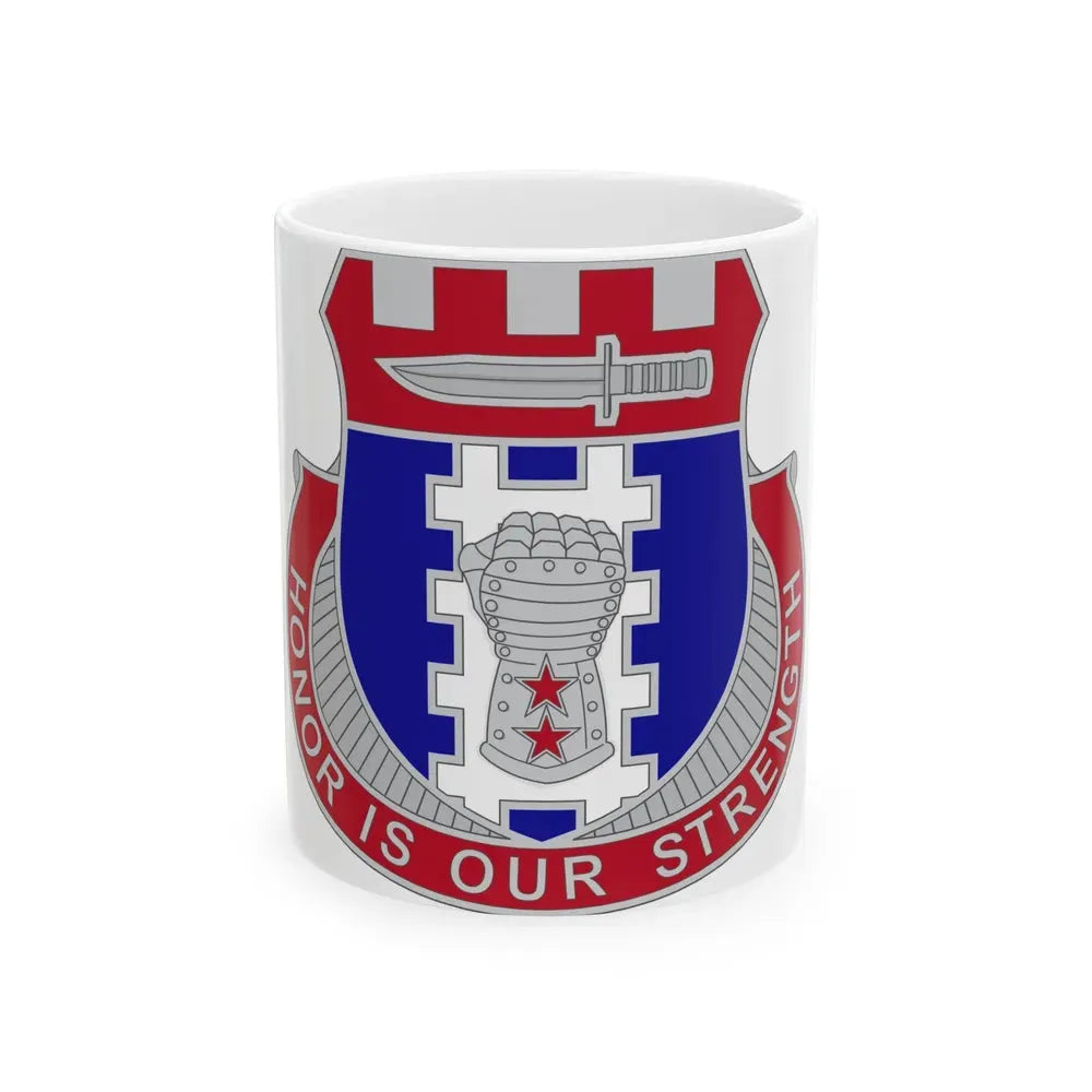 150 Engineer Battalion1 (U.S. Army) White Coffee Mug 11oz - Go Mug Yourself