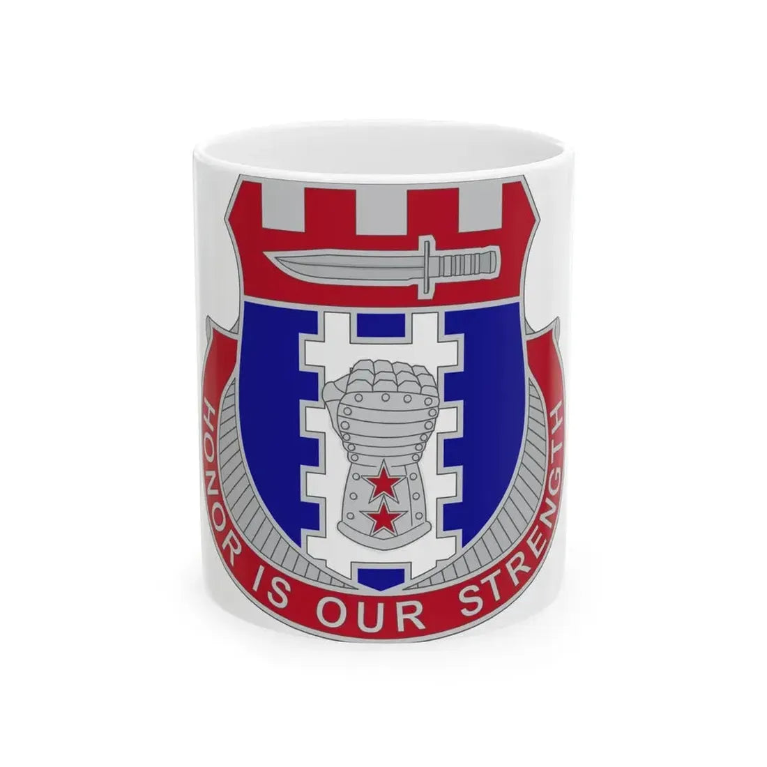 150 Engineer Battalion1 (U.S. Army) White Coffee Mug 11oz - Go Mug Yourself