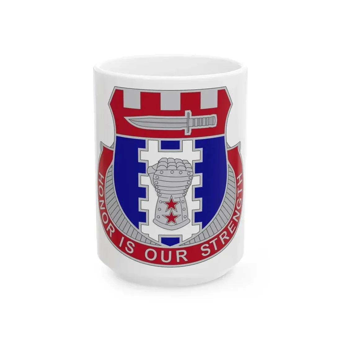 150 Engineer Battalion1 (U.S. Army) White Coffee Mug 15oz - Go Mug Yourself