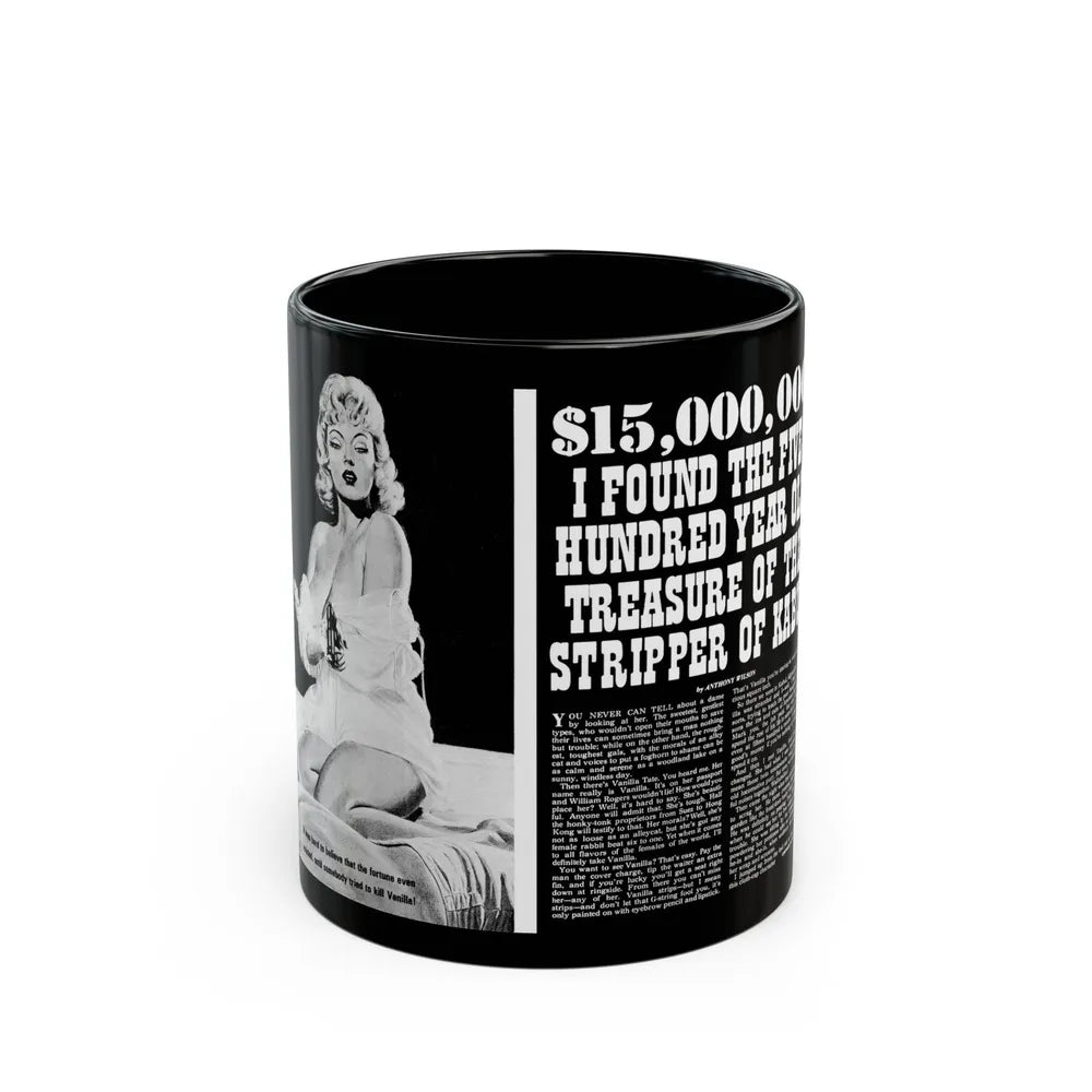 15,000,000 I Found The Five Hundred Year Old Treasure, True Men Stories, February 1972 - Black Coffee Mug-11oz-Go Mug Yourself